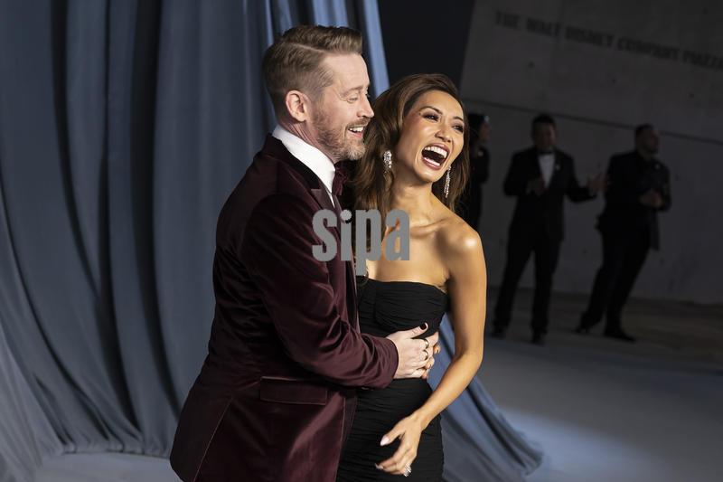 Macaulay Culkin and Brenda Song attend the arrivals of the 5th Annual Academy Museum Gala at the Academy Museum of Motion Pictures, Ted Mann Theater in Los Angeles, CA on October 18, 2025. (Photo by Corine Solberg/Sipa USA)