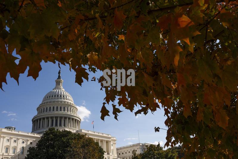 The U.S. Capitol Building in Washington, D.C., on Monday October 27, 2025. The government shutdown, currently in its 27th day, is nearing the record for longest government shutdown in United States history. (Photo by Aaron Schwartz/Sipa USA)