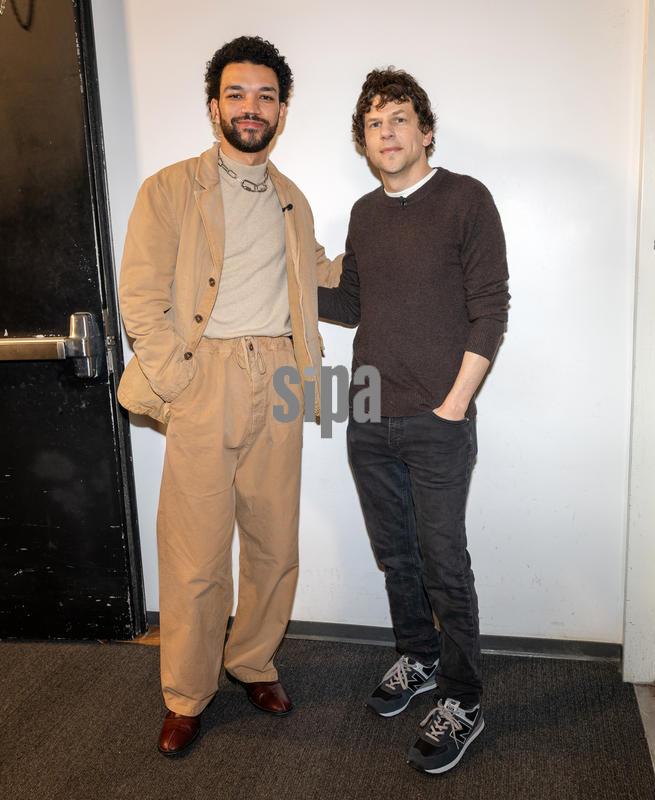 FL: Jesse Eisenberg and Justice Smith visits Univision’s Studios for the movie “Now You See Me, Now You Dont”