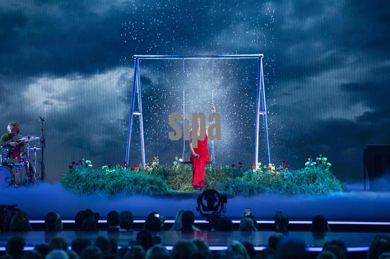 Kelsea Ballerini performs during the “The 59th Annual CMA Awards” at Bridgestone Arena in Nashville, Tennessee on November 19, 2025. (Photo by Kindell Buchanan/Sipa USA)