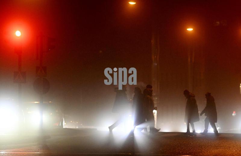 Foggy night in Helsinki