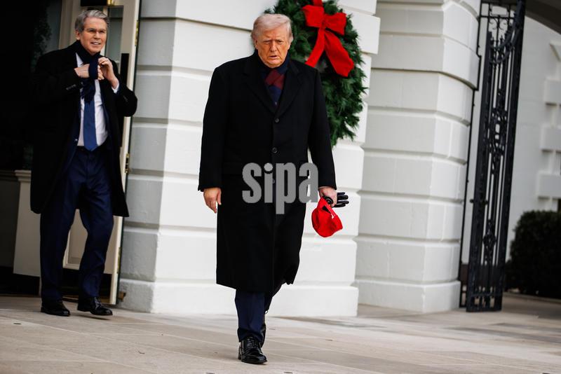 DC: President Trump Departs White House for Army-Navy Football Game