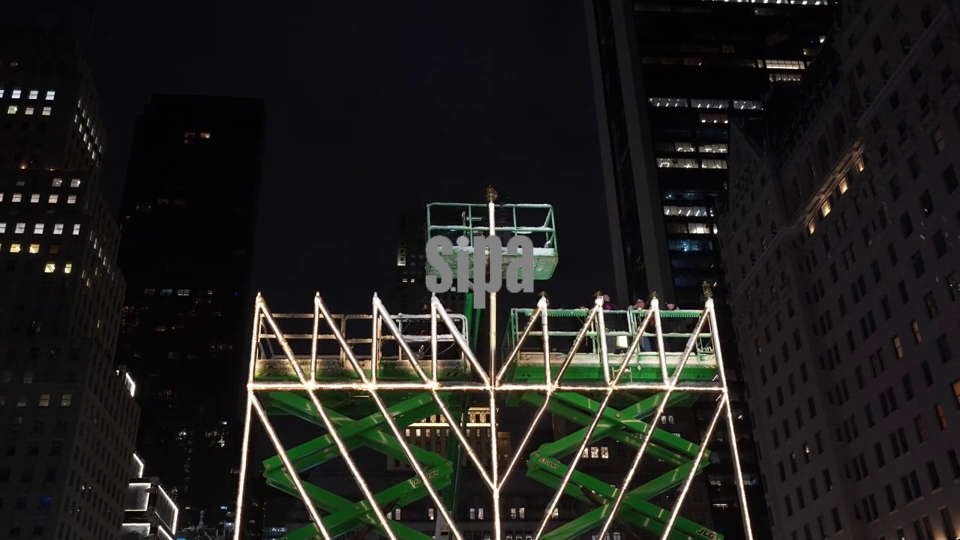 The World's Largest Menorah Lighting on the First Night of Hanukkah