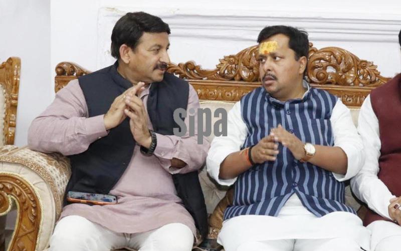 India: BJP MP Manoj Tiwari Meets Newly Appointed BJP National Working President Nitin Nabin In Patna
