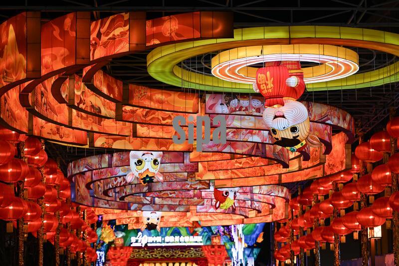 The 40th Qinhuai Lantern Festival opens at Bailuzhou Park in Nanjing City, east Chian's Jiangsu Province, 21 January, 2026. (Photo by Imaginechina/Sipa USA)