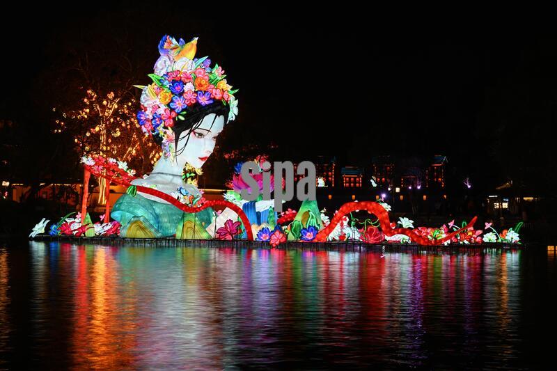 The 40th Qinhuai Lantern Festival opens at Bailuzhou Park in Nanjing City, east Chian's Jiangsu Province, 21 January, 2026. (Photo by Imaginechina/Sipa USA)