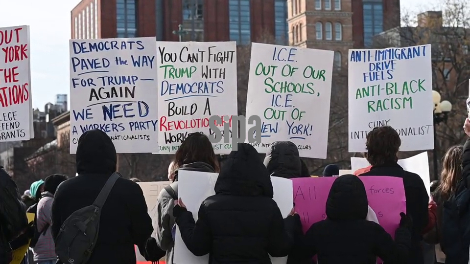 NY: Youth Movement Walk Out Of Class In Protest Against ICE
