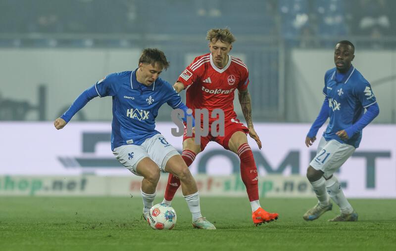 GER, Darmstadt, SV Darmstadt 98 vs 1. FC Nürnberg, 2. Bundesliga, Fussball, DFB, Spielzeit 2025/2026, Merck-Stadion am Böllenfalltor, 19. Spieltag