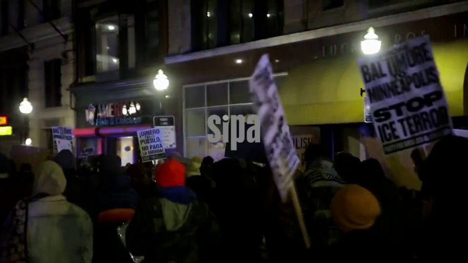 MD: Baltimore Protest in Solidarity with Minneapolis After ICE Killing, Again