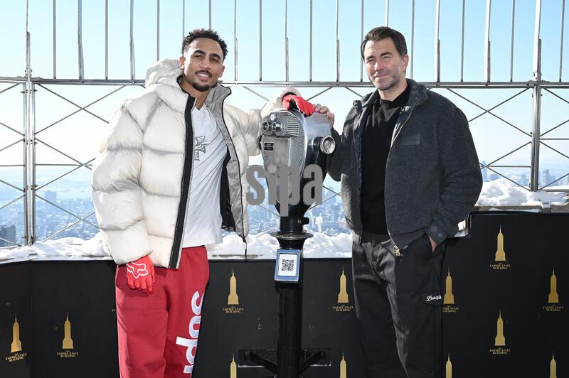 NY: Ben Whittaker And Eddie Hearn Visit Empire State Building
