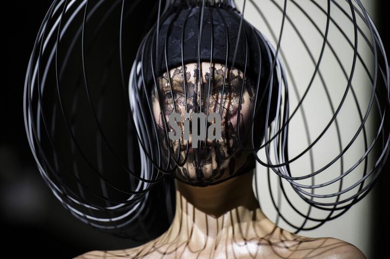 A model presents a creation for Germanier for the Women's Haute Couture Spring/Summer 2026 collection fashion show as part of the Paris Haute Couture Fashion Week, in Paris, on January 29, 2026. Photo by Eliot Blondet/Abaca/Sipa USA