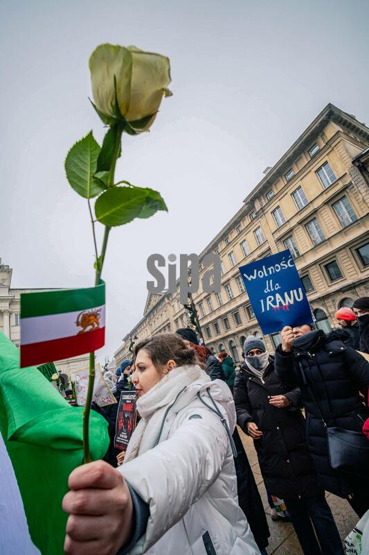 Iranian diaspora rally in Warsaw to protest the Islamic regime - 07 Feb 2026