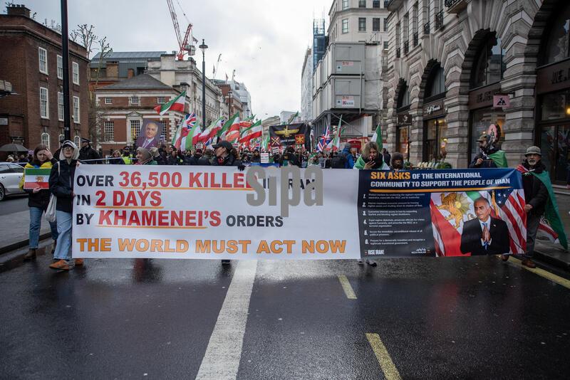 Iranian demonstration in London, UK