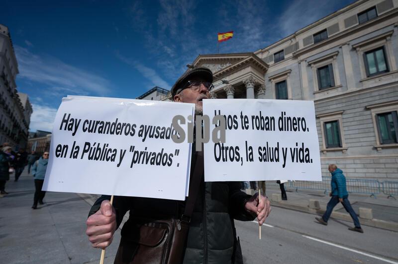 Demonstration In Defence Of Public Health In Madrid