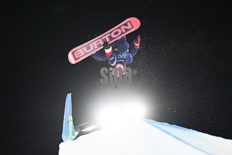 Lily Dhawornvej of Team United States during the Womenâ€™s Snowboard Big Air during the Milano Cortina 2026 Olympic Games on February 8, 2026 in Livigno, Italy. Photo by Laurent Zabulon/Abaca/Sipa USA