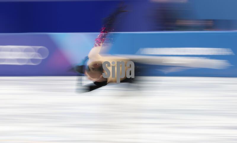 (260219) -- MILAN, Feb. 19, 2026 (Xinhua) -- Lee Haein of South Korea competes during the free skating match of figure skating women single skating at the Milan-Cortina 2026 Olympic Winter Games in Milan, Italy, Feb. 19, 2026. (Xinhua/Li Ming) (Photo by Xinhua/Sipa USA)