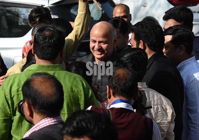 India: AAP Workers Celebrate Acquittal Of Arvind Kejriwal And Manish Sisodia In The Delhi Excise Policy Case