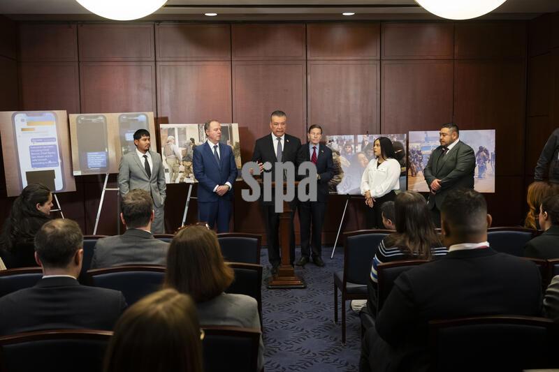 DC: Democratic Senators Padilla, Blumenthal and Schiff hold a press conference after Noem testimony on Capitol Hill.