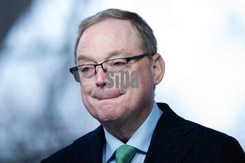 Kevin Hassett Gives TV Interview outside White House