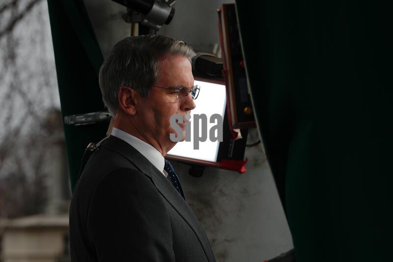 DC: Scott Bessent gives television interview outside White House