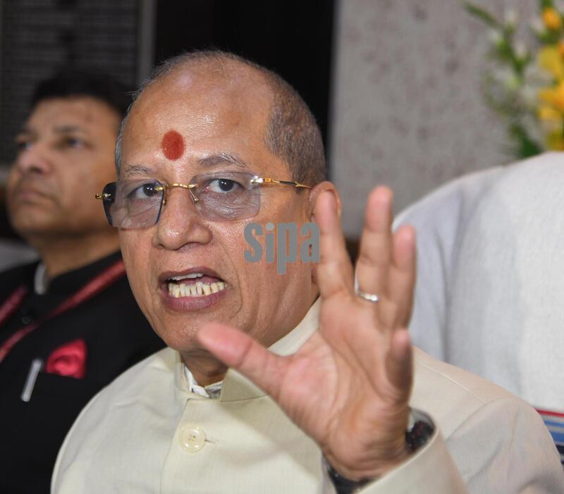 India: Bihar Deputy Chief Minister Vijay Kumar Sinha Addressing Press Conference