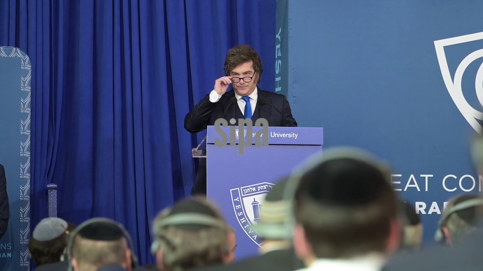 NY: Argentina President Milei Speaks at Yeshiva University