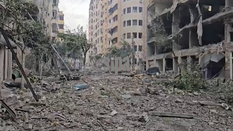 Lebanon: Damage from military strike on Beirut, Lebanon
