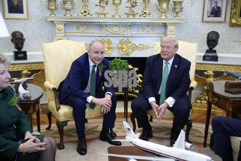 Donald Trump with Micheál Martin - Washington