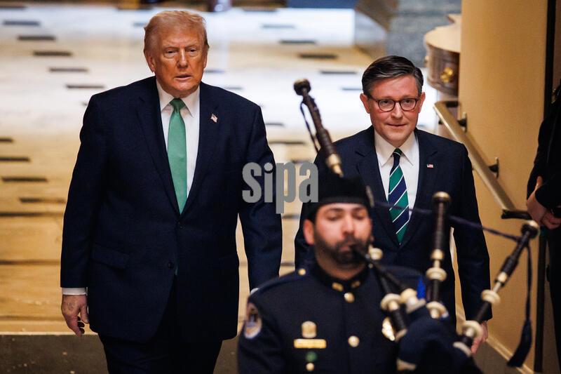 DC: U.S. President Trump Attends St. Patrick's Day Luncheon on Capitol Hill