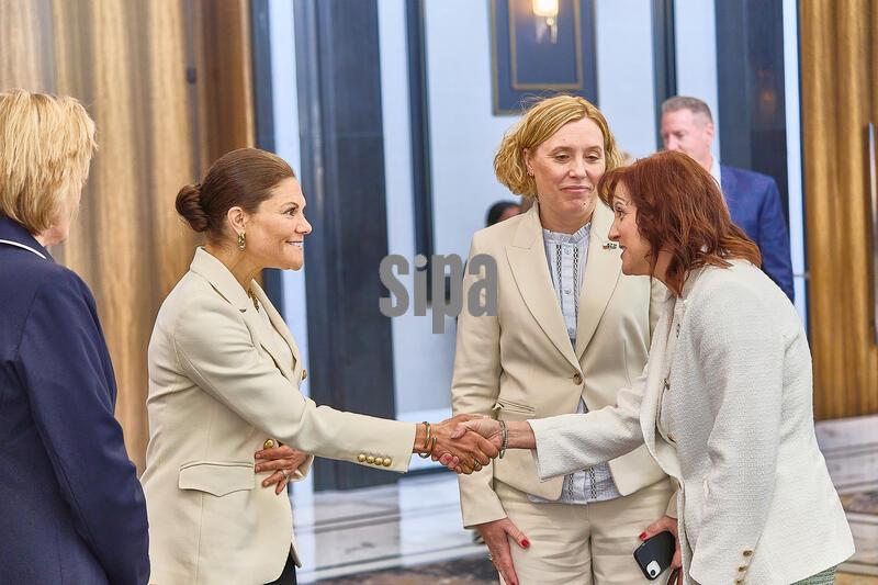 TX: HRH Crown Princess Victoria of Sweden  at the World Affairs Council of Houston in Houston, Texas