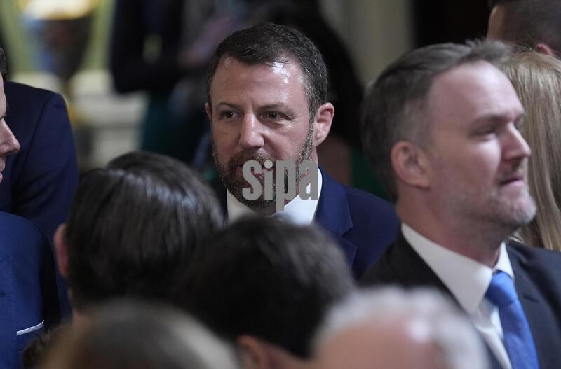 Donald Trump receives a bowl of shamrocks - Washington