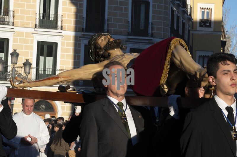 Christ of the Halberdiers in Holy Week in Madrid,