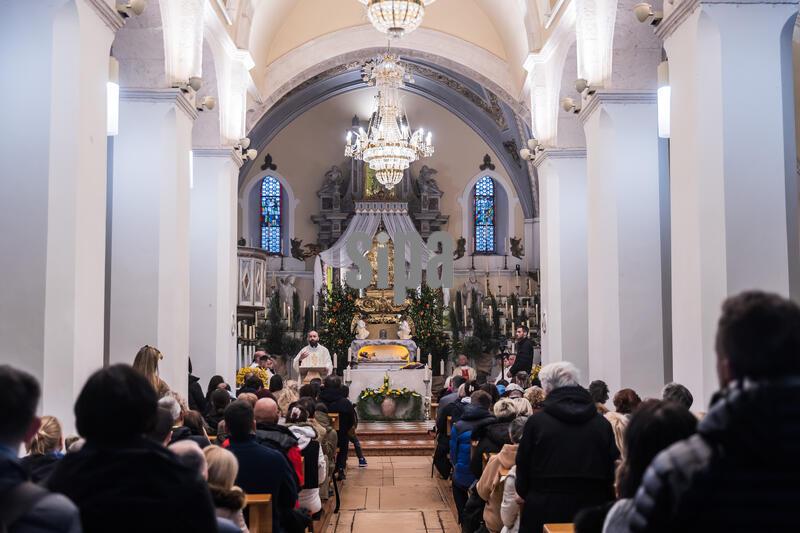 Holy Thursday Mass and Foot-Washing Ceremony Held in Jelsa, Hvar, Croatia