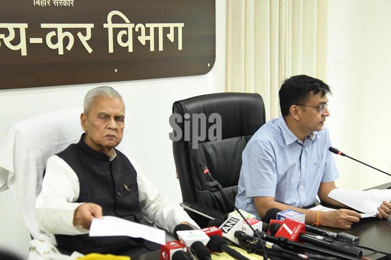 India: Bihar Finance Minister Vijendra Prasad Yadav Addresses Press Conference At Commercial Tax Department