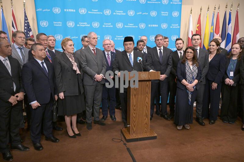 NY: Indonesian Ambassador Reads Joint Statement On Behalf Of 50 Peacekeeping Contributing Nations In Lebanon