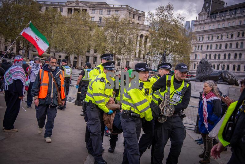Lift The Ban on Palestine Action Protest in London's Trafalgar Square - 11 Apr 2026