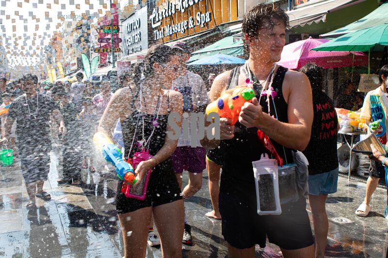 Songkran Festival at Khao San Road in Bangkok - 14 April 2026