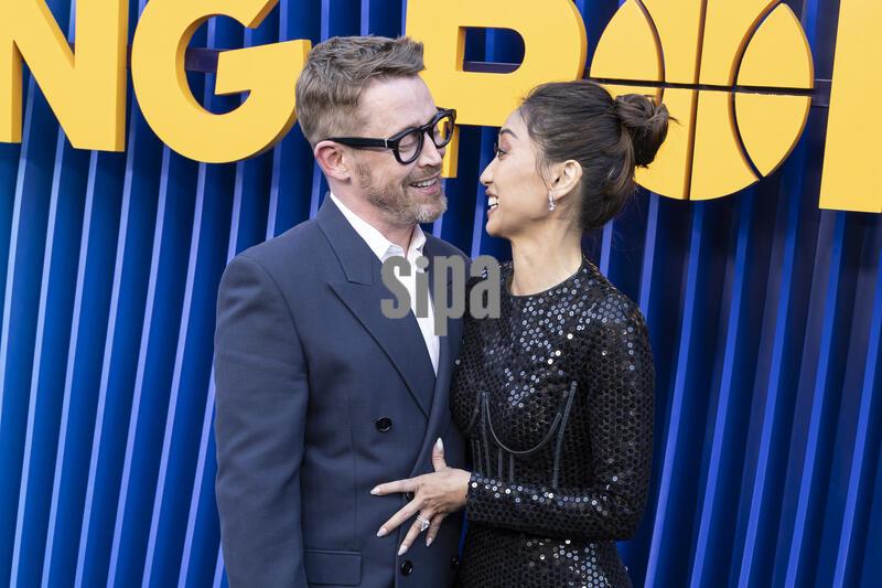 Macaulay Culkin and Brenda Song attend the arrivals of the Los Angeles Premiere of Netflix’s “RUNNING POINT” Season 2 at the Egyptian Theatre in Los Angeles, CA on April 15, 2026. (Photo by Corine Solberg/Sipa USA)