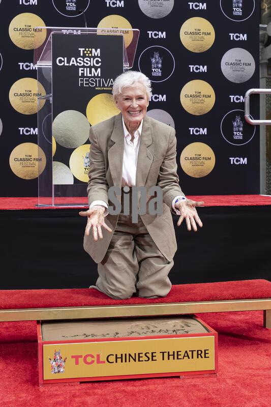CA: TCM Honors Glenn Close With Hand And Footprint Ceremony  