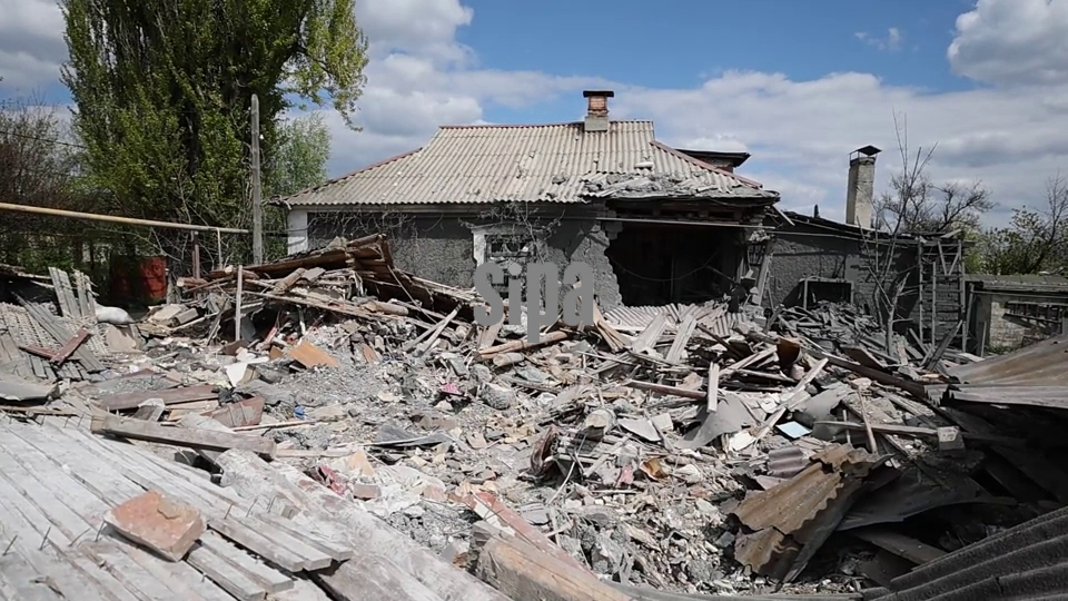 Russia: Donetsk in aftermath of drone attack