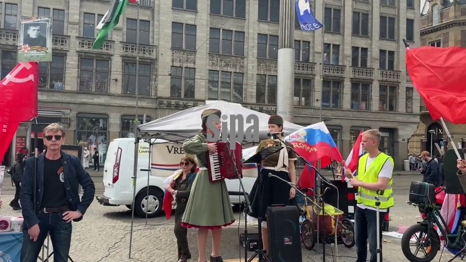 Netherlands: Immortal Regiment march in Amsterdam