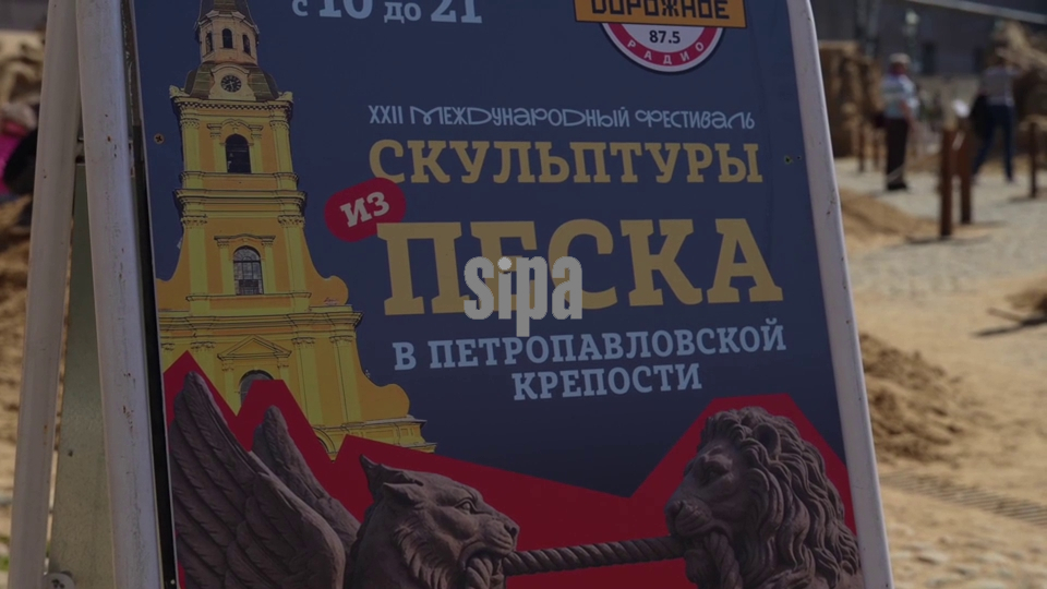 Russia: International Sand Sculpture Festival transforms St. Petersburg fortress