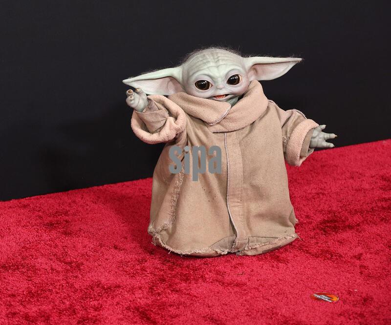 Grogu arrives at The World Premiere of LucasfilmÕs Star Wars: The Mandalorian and Grogu, held at TCL Chinese Theater in Hollywood, CA on Thursday, May 14, 2026. (Photo By Juan Pablo Rico/Sipa USA)