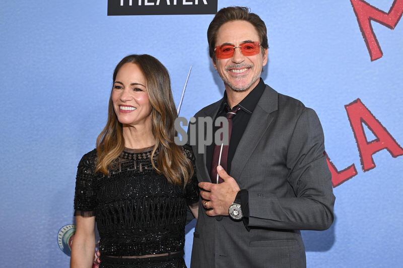 (L-R) Susan Downey and Robert Downey Jr. attend the 2026 Lincoln Center Spring Gala honoring Robert Downey Jr. & Susan Downey at the Vivian Beaumont Theater, Lincoln Center, New York, NY, May 18, 2026. (Photo by Anthony Behar/SipaUSA) 