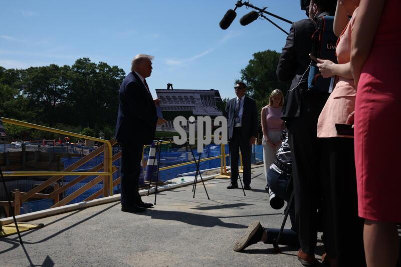 DC: U.S. President Donald Trump Speaks About New East Wing
