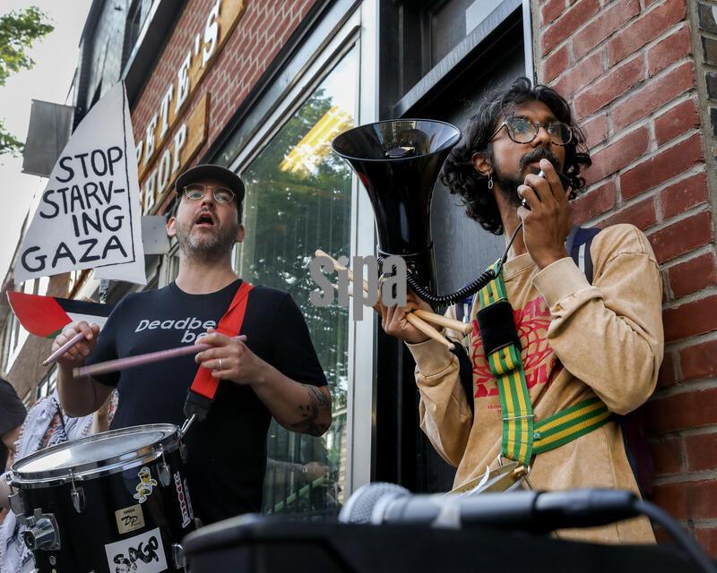 Canada:  Torontonians rally demanding the release of Canadian flotilla activists detained by Israeli Naval Forces