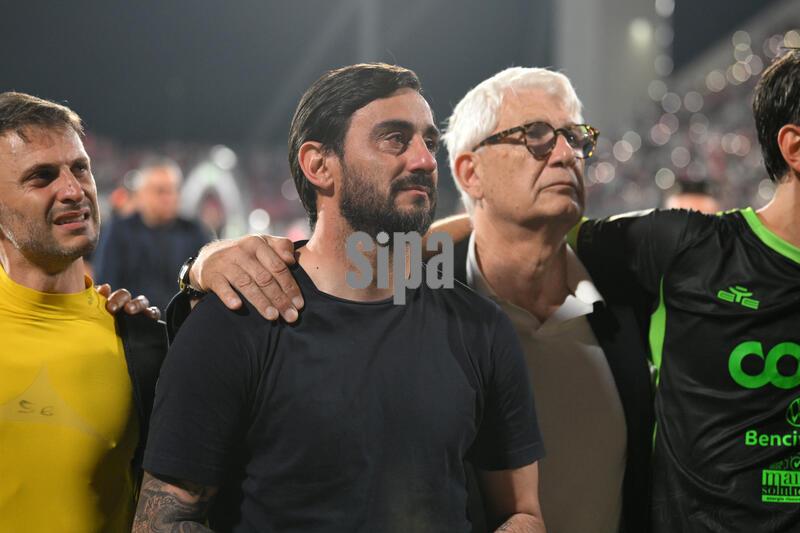 Italia: La Delusione Di Alberto Aquilani, Allenatore Del Catanzaro, a Fine Gara Durante La...
