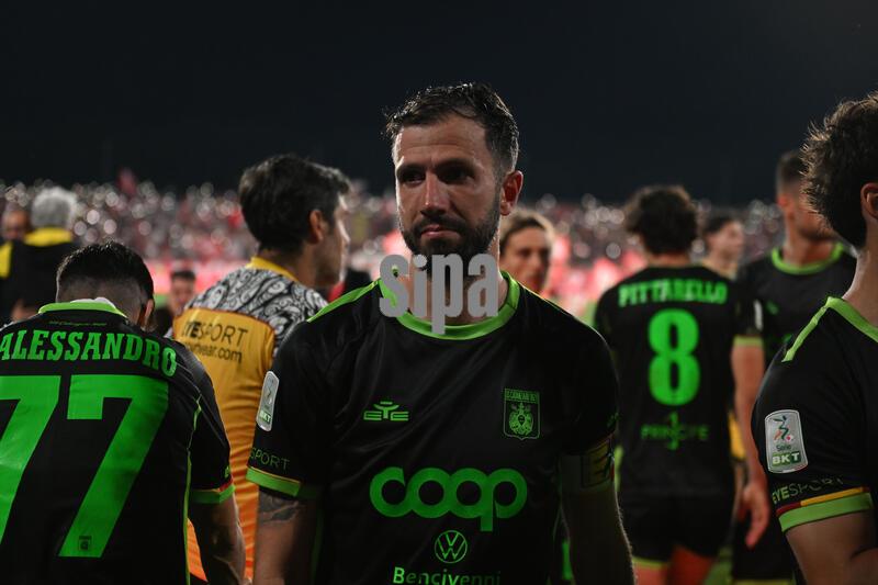 Italia: La Delusione Di Pietro Iemmello Del Catanzaro a Fine Gara Durante La Partita Tra Monza E...