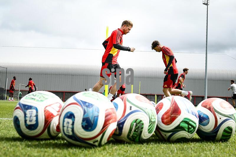 Belgium's Kevin De Bruyne pictured during a training session of Belgian national soccer team Red Devils for the 2026 FIFA World Cup, at the Proximus Basecamp in Tubize, on Thursday 04 June 2026. Red Devils will play a friendly game against Tunisia on Sathurday before leaving for the 2026 FIFA World Cup. BELGA PHOTO BRUNO FAHY (Photo by BRUNO FAHY/Belga/Sipa USA)