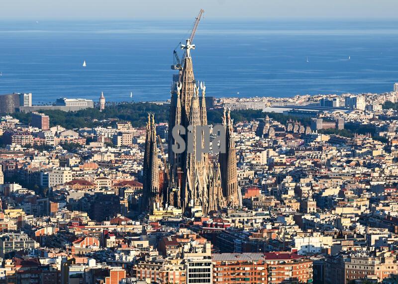 (260612) -- BARCELONA, June 12, 2026 (Xinhua) -- This photo taken on May 22, 2026 shows a view of Sagrada Familia in Barcelona, Spain.
  Antoni Gaudi, a Spanish architect revered as the greatest exponent of Catalan Modernism, designed world-renowned architectural masterpieces. Seven of his works have been inscribed on the UNESCO World Heritage List.
  Barcelona, a Spanish coastal city, provides the cultural environment and urban stage that allows Gaudi's architectural vision to develop. Gaudi, in turn, has reshaped the image of Barcelona through works that have now become defining symbols of the city.
  Today, the bond remains visible across Barcelona, where Gaudi's buildings continue to connect the city's past, present and future. (Xinhua/Cheng Min) (Photo by Xinhua/Sipa USA)